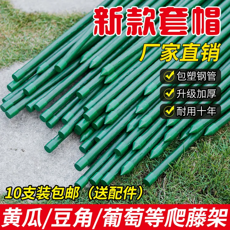 爬藤架花架包塑钢管月季豆角西红柿黄瓜园艺固定杆葡萄植物支撑架