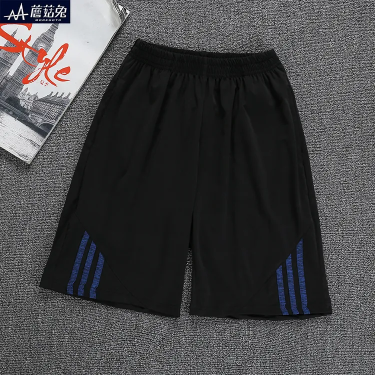 胖男童短裤夏季薄款中大童8-15岁宽松中裤胖男孩16冰丝运动裤薄