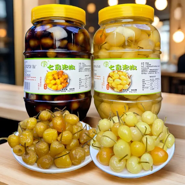 广西特产七彩泡椒五彩泡椒灯笼椒香辣脆口下饭菜鲜香泡椒小米辣