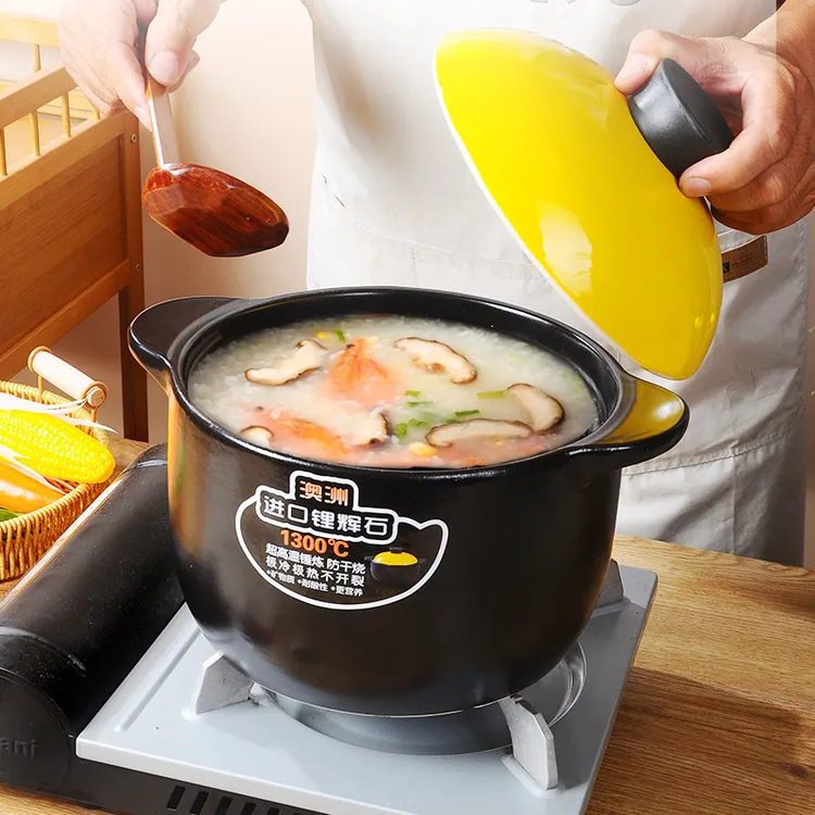 【厂家直发】大容量陶瓷家用耐高温炖锅煮粥煲汤燃气灶电陶炉砂锅