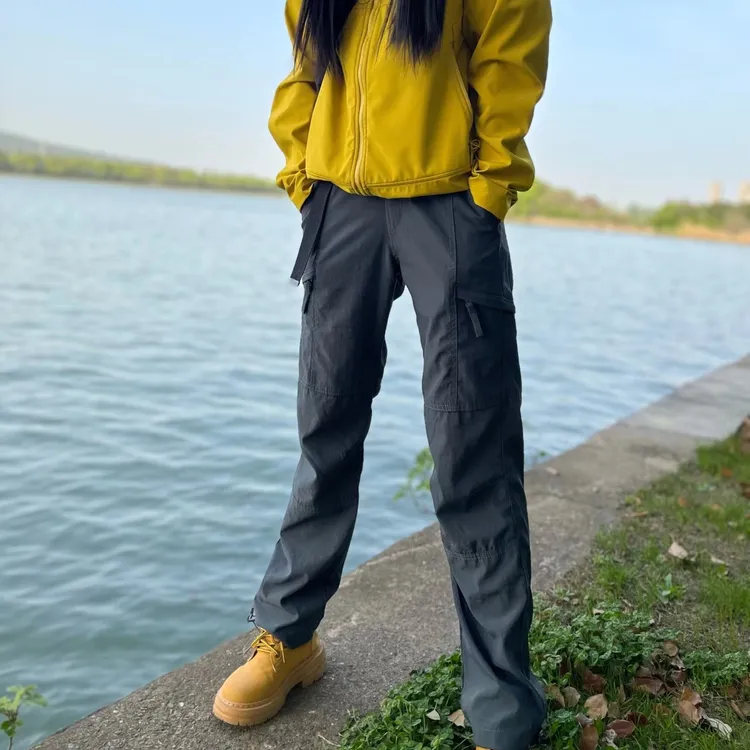 一裤两穿 春夏秋情侣款户外机能登山徒步工装多口袋束脚休闲长裤