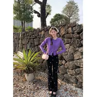 清 DH OFFICIAL 大花【万人迷 lady killer】微喇叭休闲裤显瘦