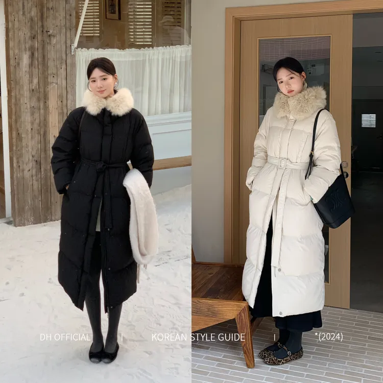 DH 大花【凛冬恋歌Winter】冬季长款羽绒服90白鸭绒高品质