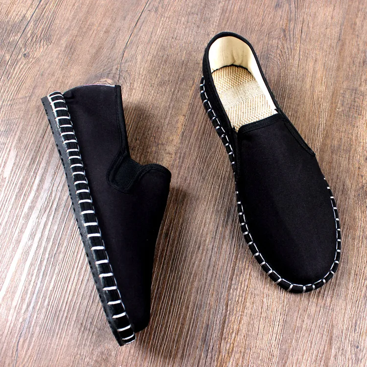 夏季新款老北京布鞋男款手工千层底潮流休闲西山软底透气男士工作