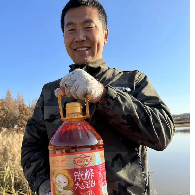 非转基因物理冷压榨大豆油5L