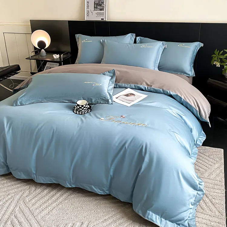 2024新款新疆长绒棉全棉绣花四件套春醒系列