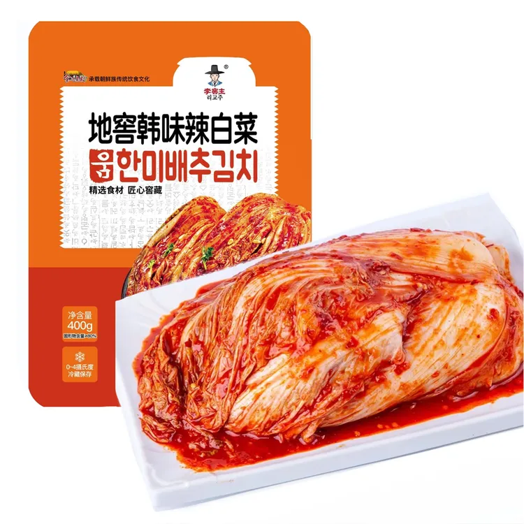 李窖主延边酸辣袋装辣白菜400g*3袋传统腌制乳酸菌泡菜开袋即食
