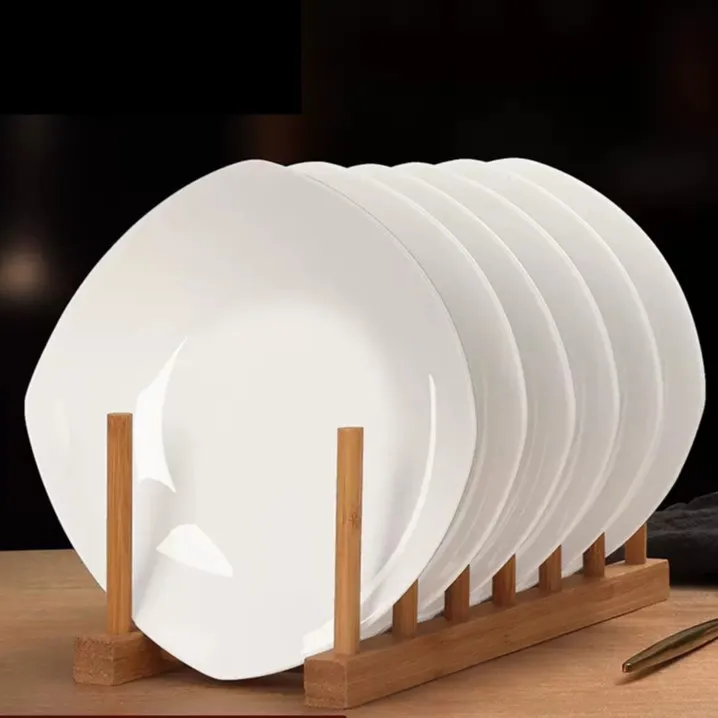 景德镇陶瓷盘子纯白骨瓷炒菜碟家用盘商用餐盘菜盘酒店骨瓷餐具