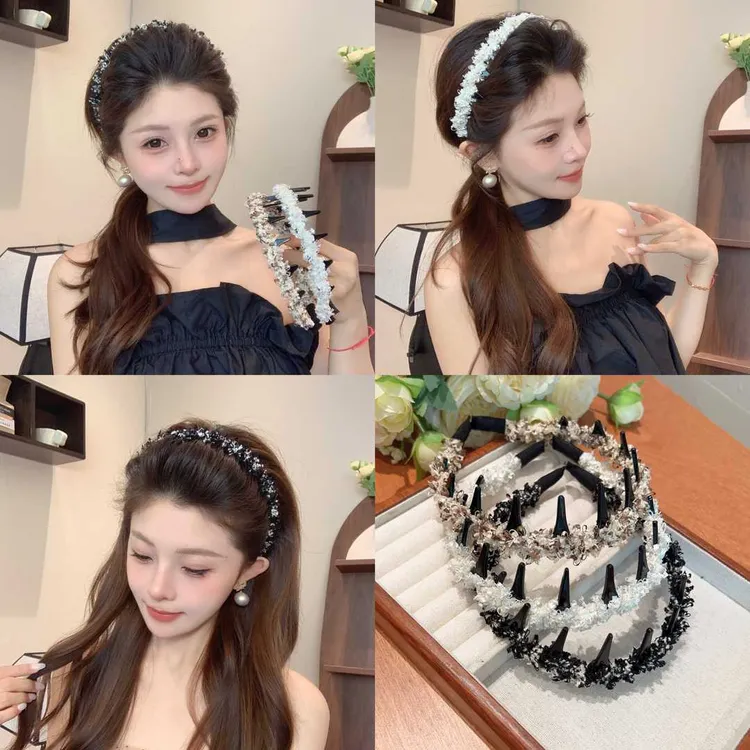 【编织波浪发箍】百搭甜美轻奢蓬松气质不勒发带齿梳防滑设计感发箍