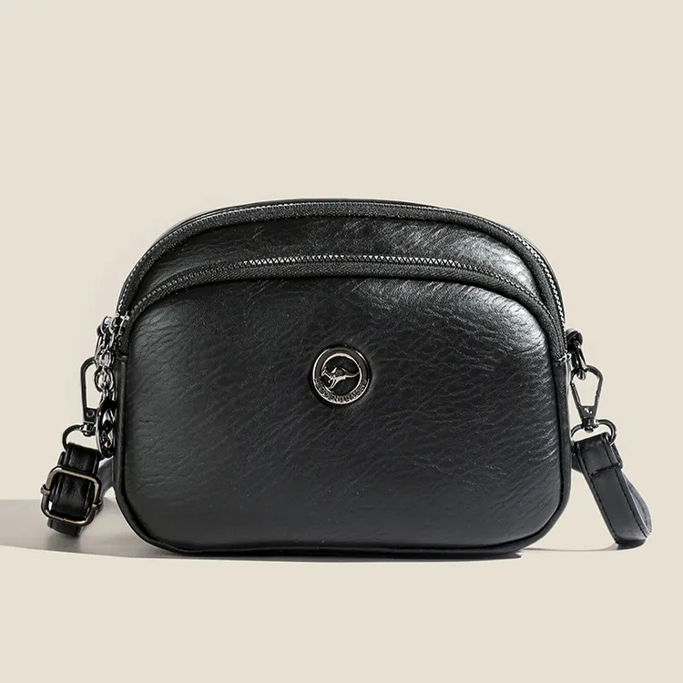 跨境风潮小方包新款时尚潮中年女包妈妈包软皮小圆包单肩斜挎包女