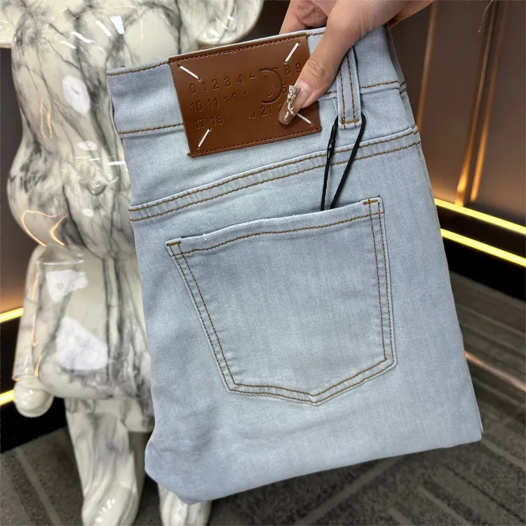 【PT】新夏款#玛吉蓝百搭弹力修身小直筒欧货轻奢男士牛仔裤