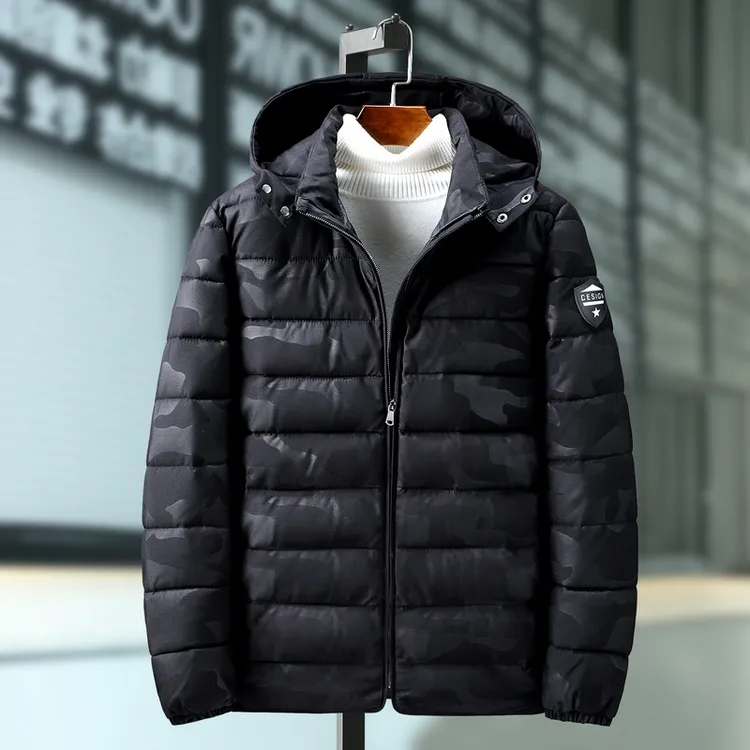 男装轻薄棉服宽松特大码肥佬胖子潮流冬季棉袄加肥加大号棉衣外套