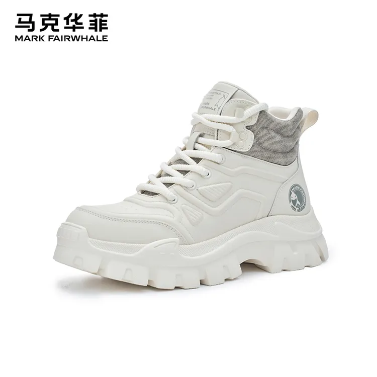 马克华菲2025新款情侣款增高马丁靴男士英伦男鞋马丁靴双11好物