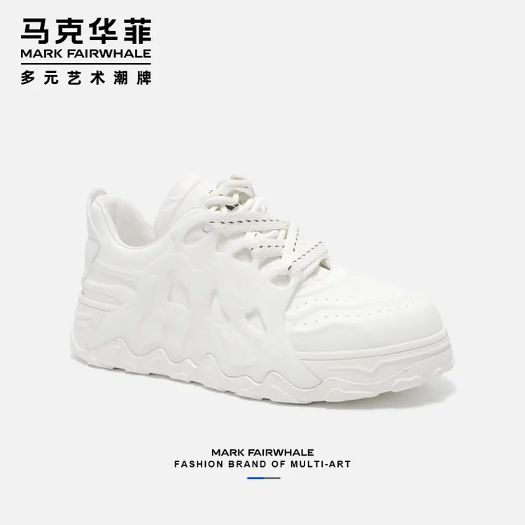 马克华菲2025设计师款火焰山老爹鞋板鞋小白鞋潮鞋男时尚百搭低帮