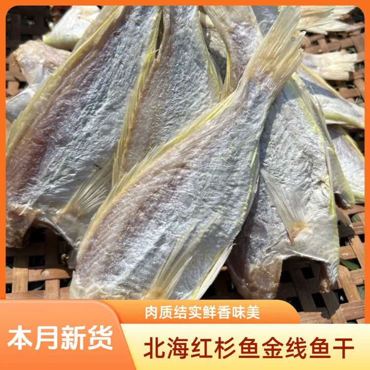 北海红杉鱼干淡干自晒鱼干干货风干咸鱼干海鲜特产金线鱼金丝鱼干