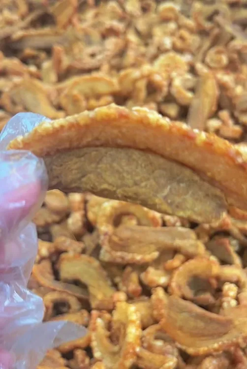 如皋特产皋姐食品推出带皮肉渣500g,不可以干吃，适合红烧