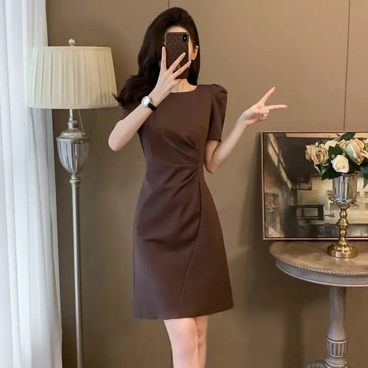 高档夏天裙子高贵洋气上档次轻奢高端女装气质高级感高品质连衣裙