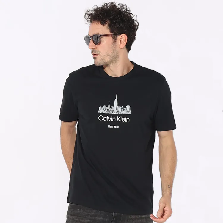 Calvin Klein/卡尔文·克雷恩短袖男款爆款夏季薄款男式T恤衫ZZ