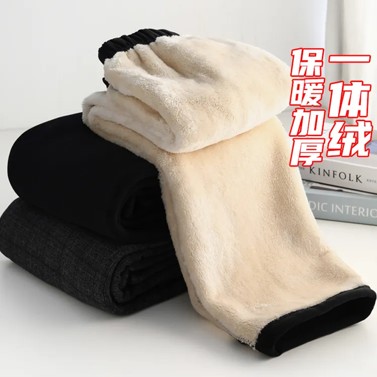 中老年人女裤春秋季冬款加绒厚宽松奶奶装中年妈妈长裤子外穿婆婆