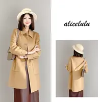 5 ALICE “凛冬名媛”毛呢大衣 滑糯羊毛 简约廓形 S2139508Tr