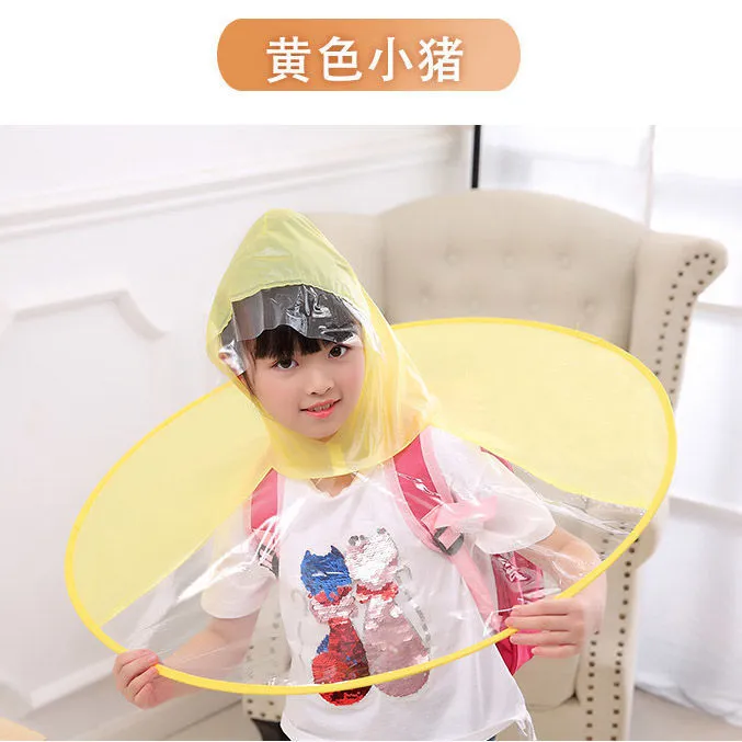 【活动中】儿童男童女童幼儿防雨小孩卡通雨披斗篷式网红小学生防水