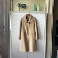 澳毛羊绒毛呢外套中长款百搭休闲时尚