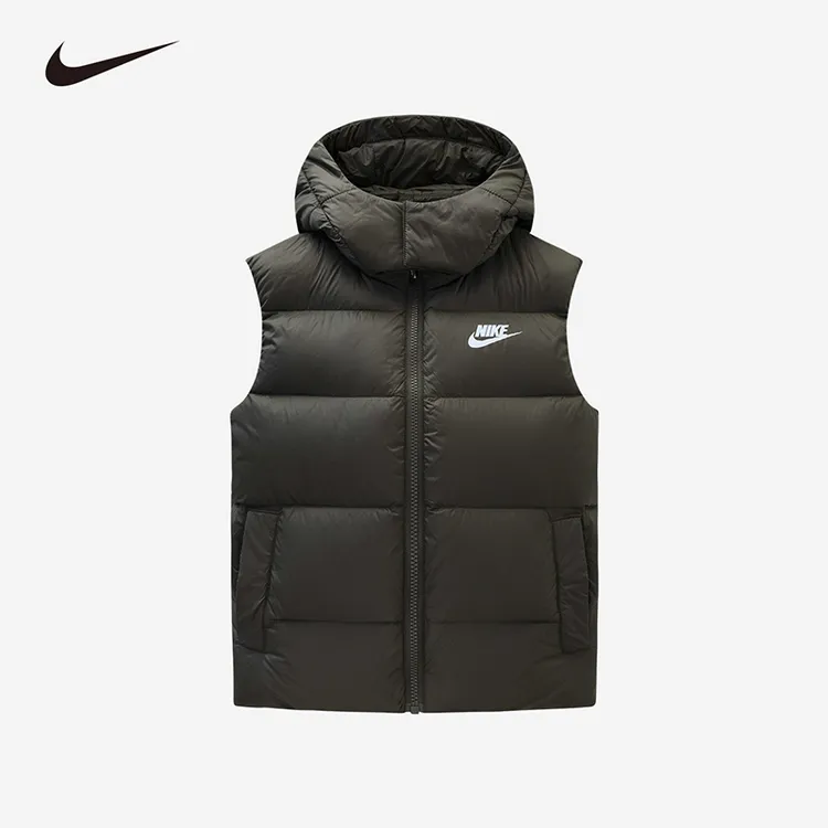 Nike耐克男女童保暖冬季羽绒时尚中性儿童马甲NKB-VE-J735