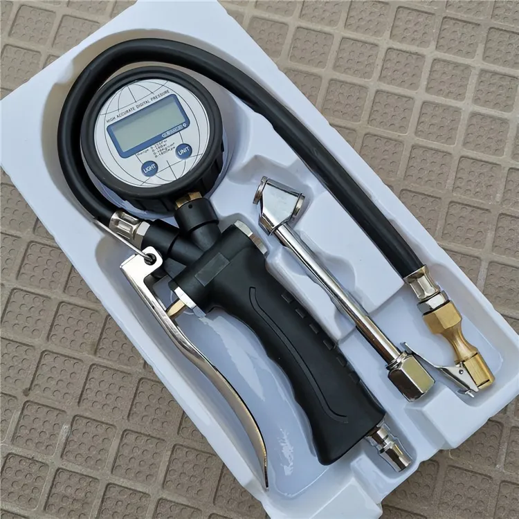 胎压表气压表高精度带充气头汽车轮胎压监测器计数显加气表打气枪