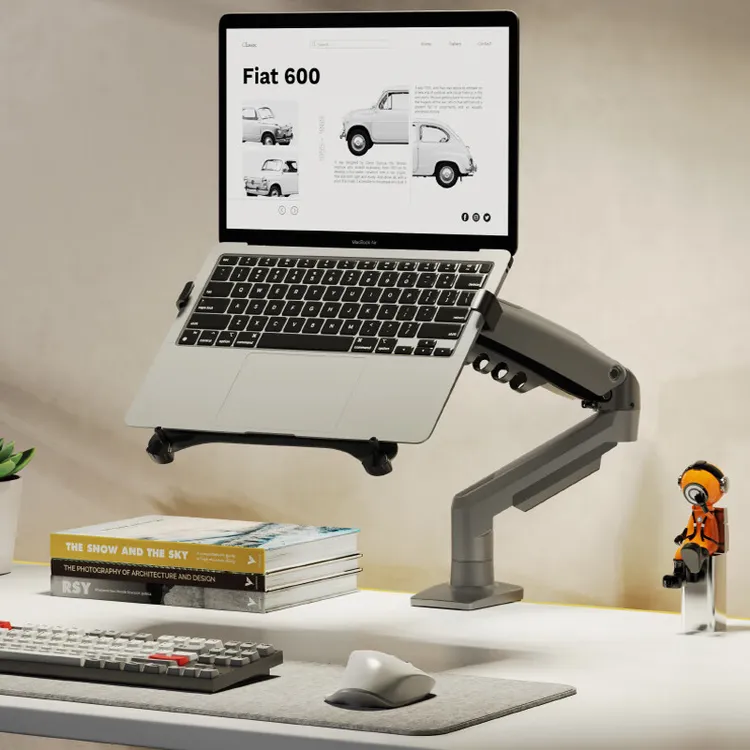 NB笔记本电脑支架托悬空多功能升降散热桌面可折叠托架子机械臂
