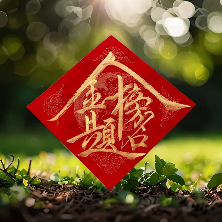 中考高考金榜题名对联前程似锦逢考必过门贴纯手工书写福字门贴