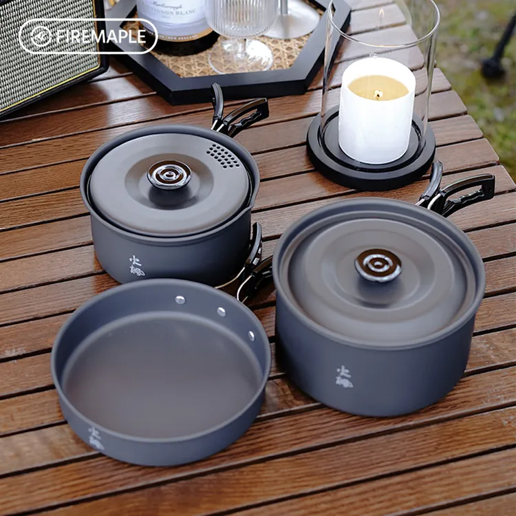 火枫佳宴2佳宴4佳宴6套锅户外炊具露营套装野营烧水折叠便携锅