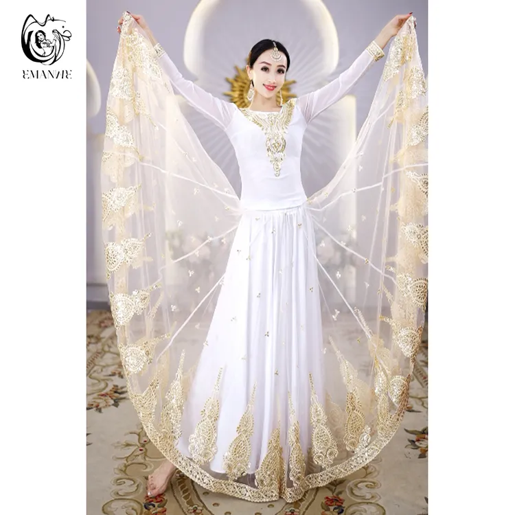 B288依曼异域风情印度舞服民族风女新疆舞服装舞蹈服半身裙