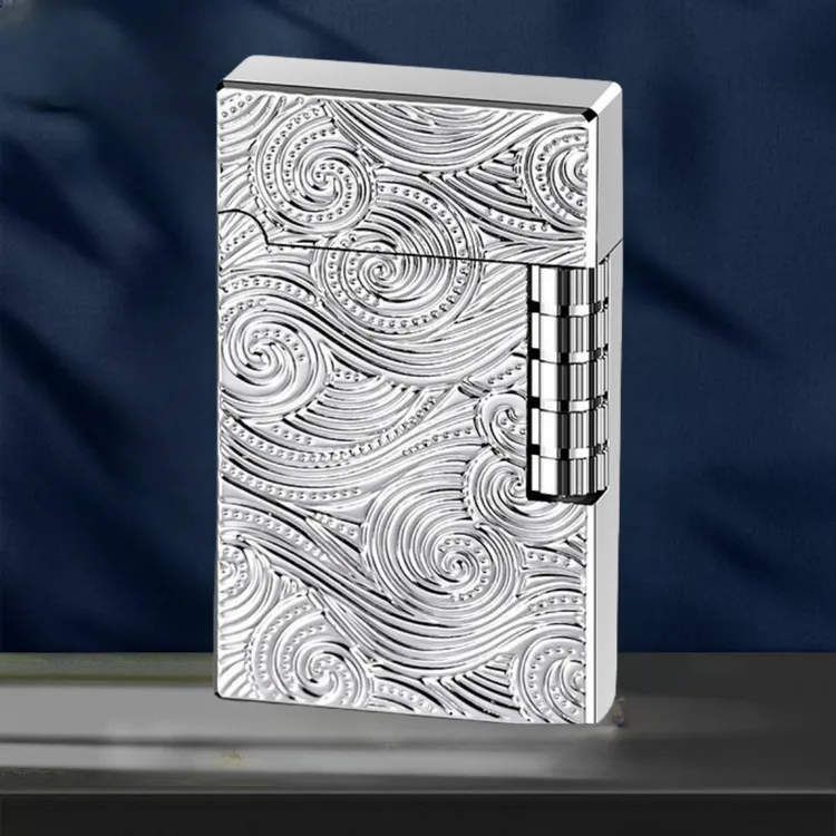 高端雕花音质清脆朗声打火机创意经典侧滑砂轮高档男士礼物松弛感