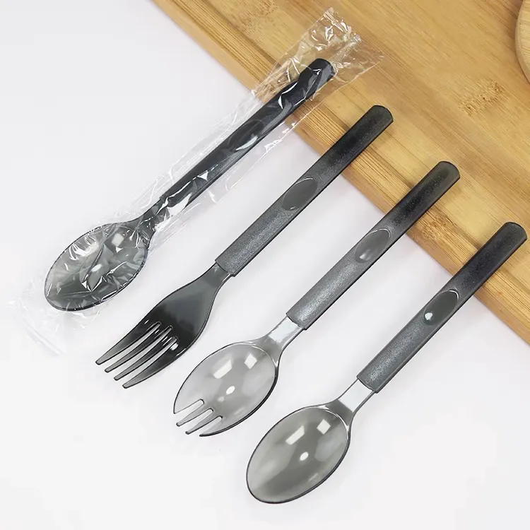 一次性勺子独立包装加厚塑料叉勺轻食沙拉水果捞餐具西餐外卖叉