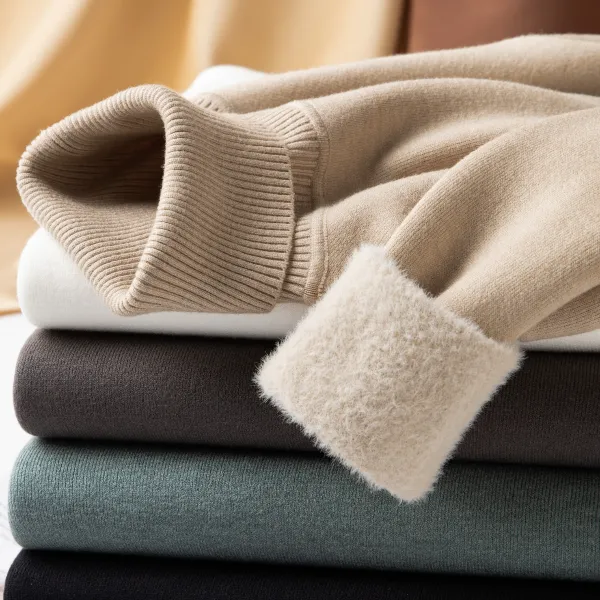 【一体绒不起球】机能风超柔软毛衣男款冬季加绒加厚针织衫高领毛衣