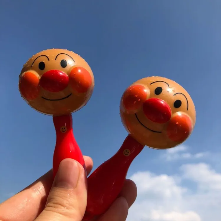 [航越]新生宝宝手摇铃面包超人沙锤安抚玩具0-6月婴儿玩具训练