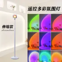 主播同款 日落灯氛围灯网红日落灯客厅遥控创意简约落地灯