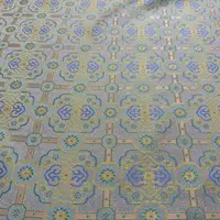 新宋锦，铜钱紫花。面宽1.5米