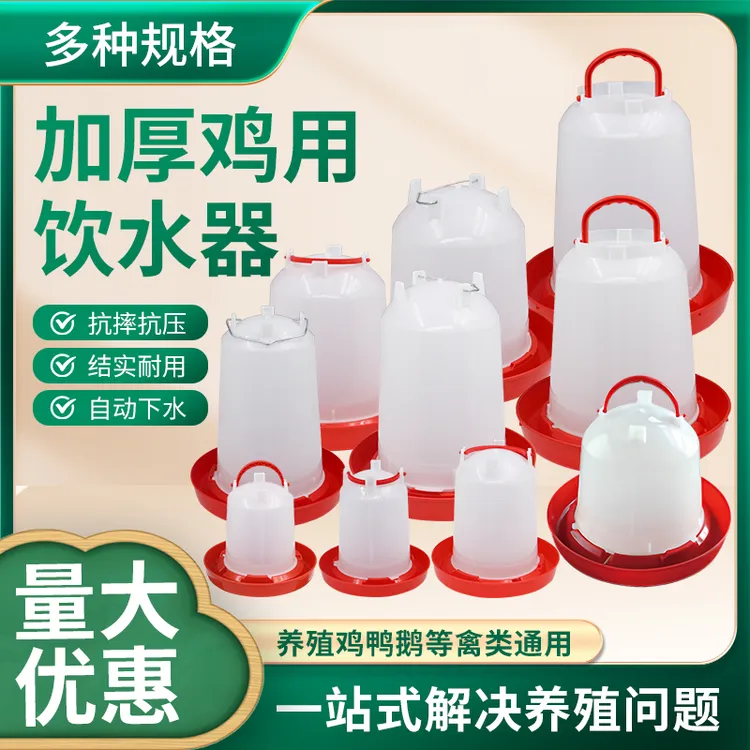 养鸡自动喂食器小鸡料桶加厚连网饲料桶鸡食槽鸡鸭鹅养殖设备