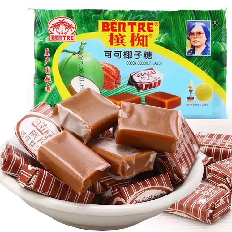 槟椥越南进口可可椰子糖童年老牌零食水果糖儿童香浓椰糖硬糖