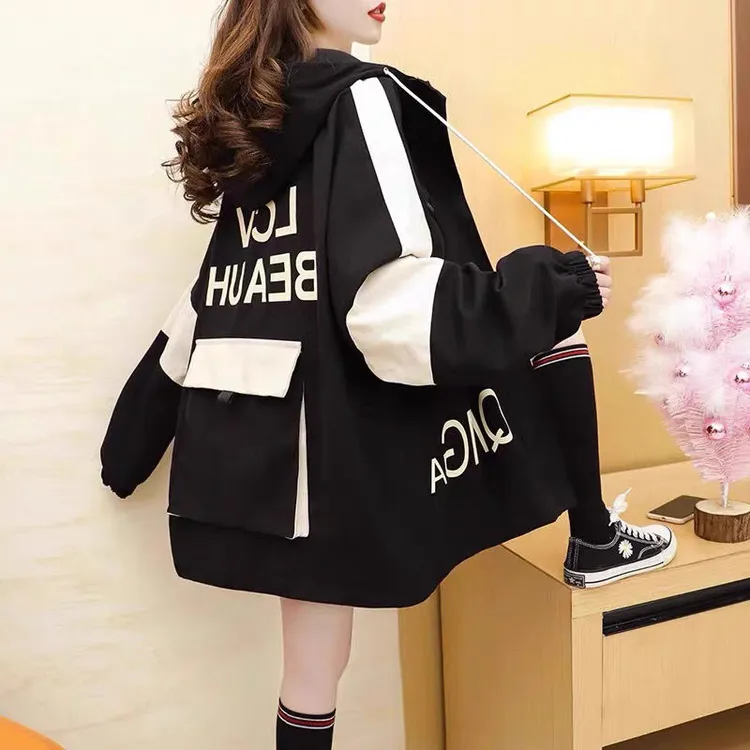 派克服女夹棉外套2025新款加棉加厚工装棉衣初中高中棉袄冬季棉服