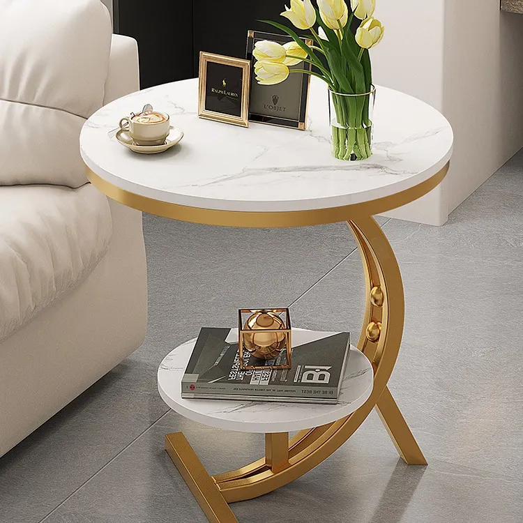 边几轻奢创意客厅沙发边桌床边柜桌子阳台小圆桌小茶几角几