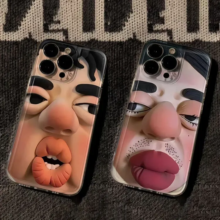 创意趣味表情适用安卓苹果手机壳华为荣耀小米红米OPPOVIVO一加新