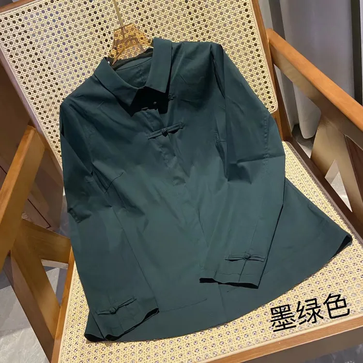 【不加绒】款新国风盘扣衬衫