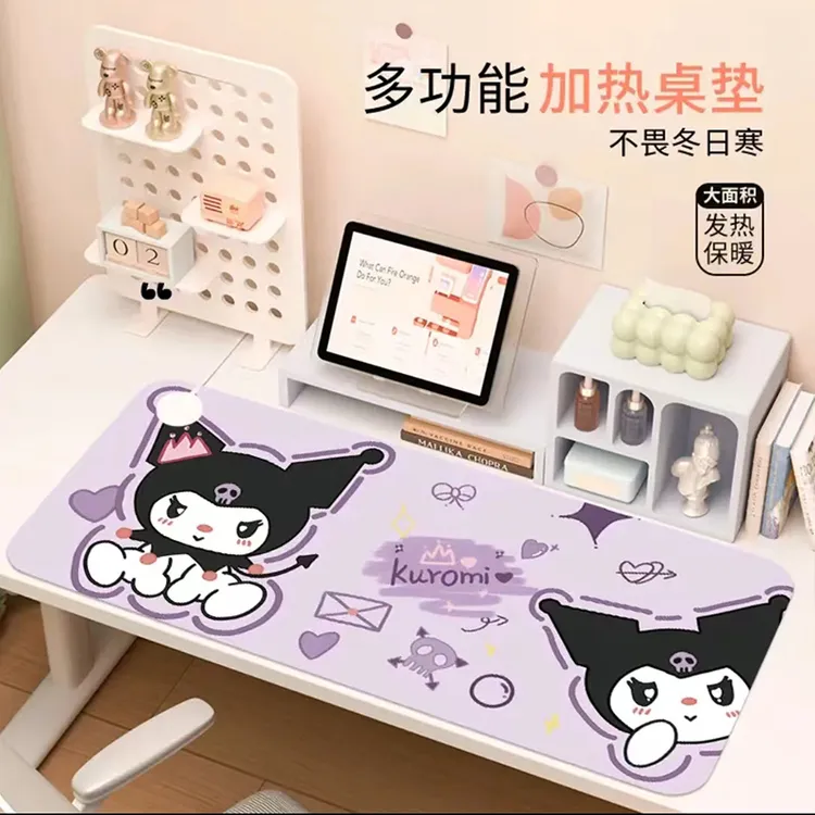 库洛米加热鼠标垫数显防水办公室电脑桌面加热桌垫暖桌垫