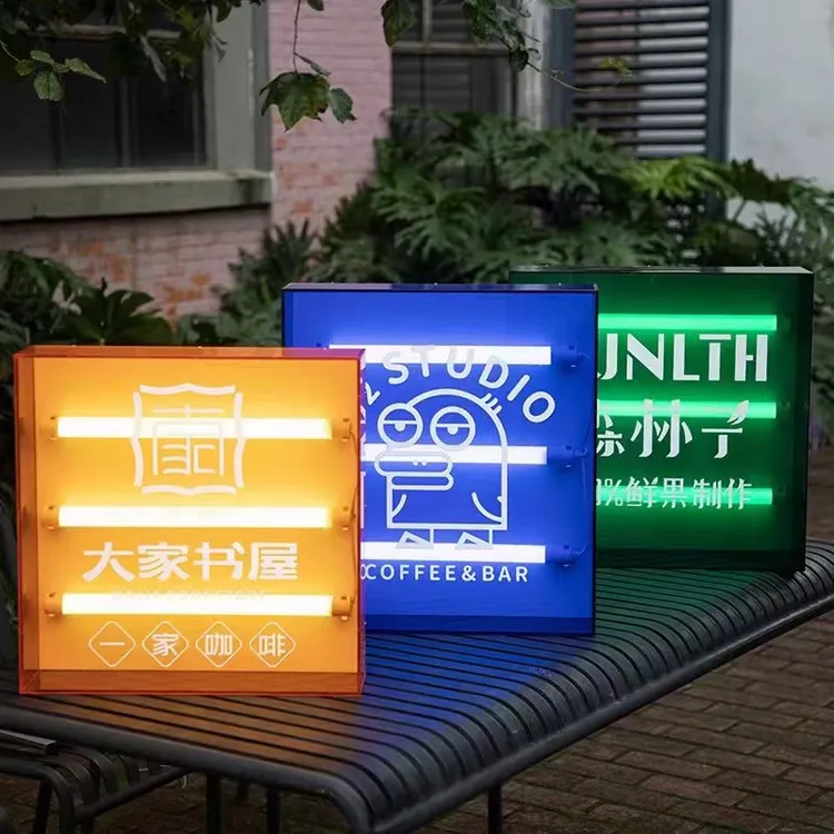 亚克力网红灯箱展示标识