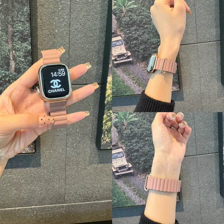 【干枯玫瑰】适配于苹果iwatch1-11seUItra高级春夏温暖色同款表带