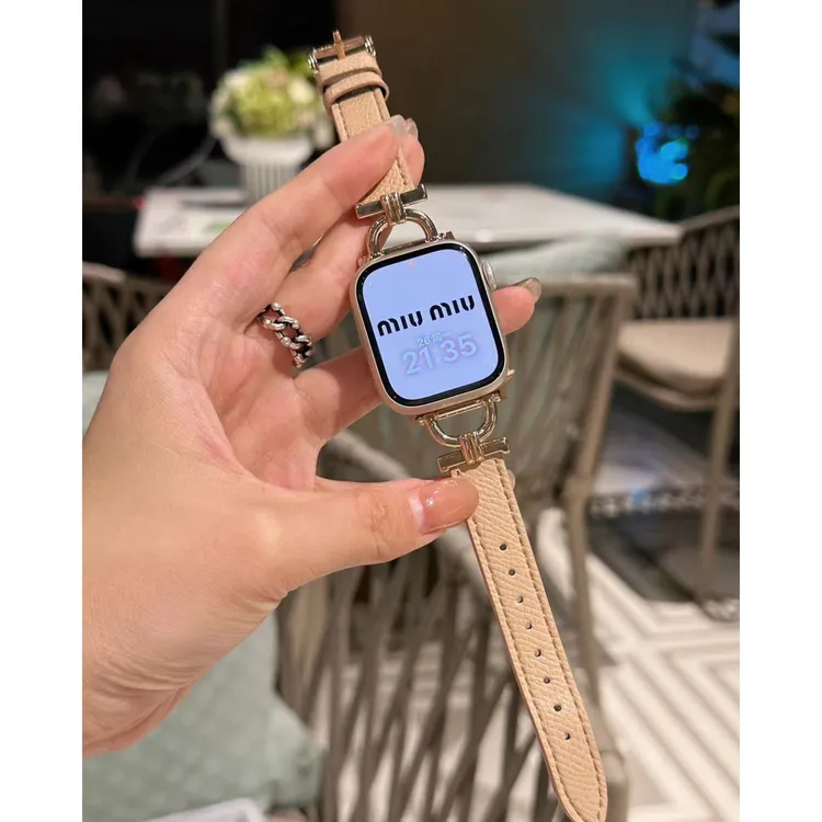 【夏日出逃】适配于苹果applewatch1-11seUItra2手掌纹优质时尚表带