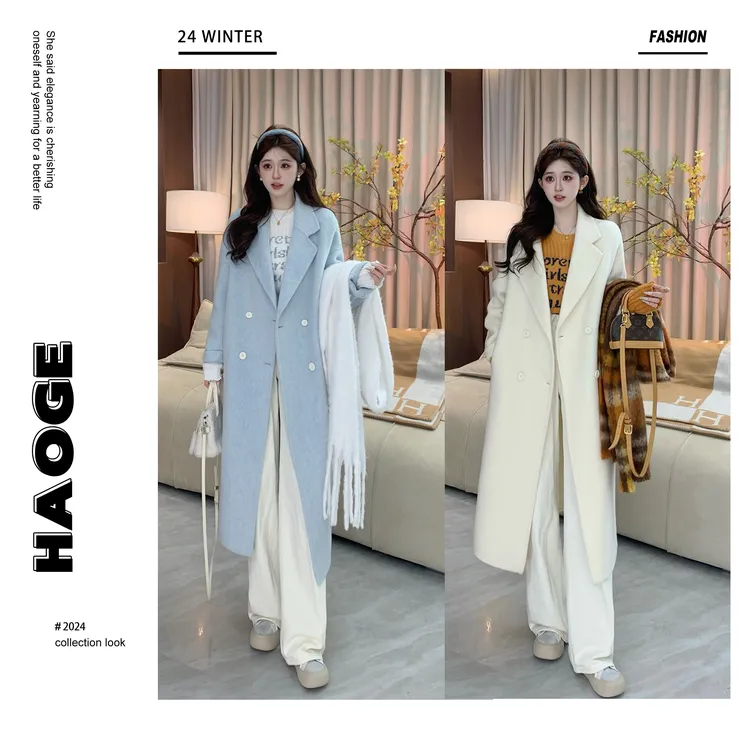 浩哥严选●继承者X2SP4899经典纯色宽松休闲中长款大衣外套