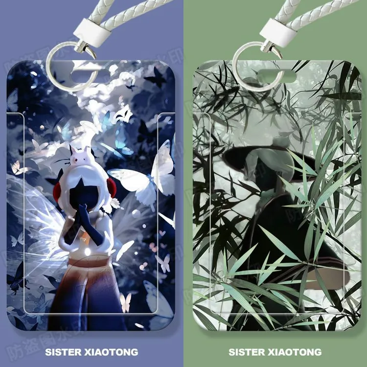 光遇周边简约学生滑盖卡套饭卡公交卡身份证件保护套门禁卡女